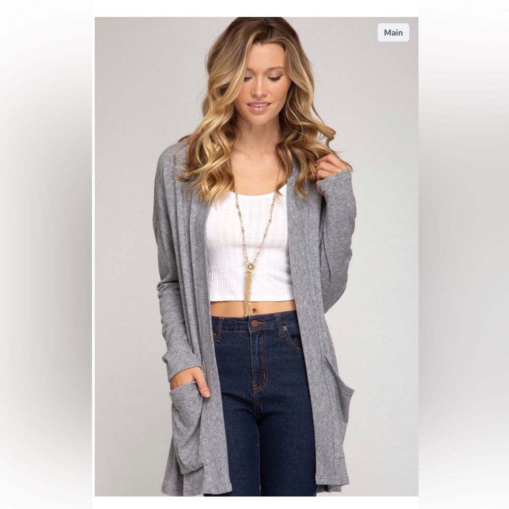 Super Soft Grey Cardigan